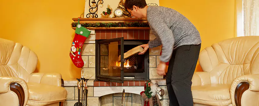 Rusted Metal Fireplace Restoration in Loveland, Colorado